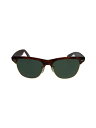 【中古】Ray-Ban◆サングラス/ハーフリム/ブラウン/メンズ/ウェイファーラーマックス/ボシュロム製/USA【服飾雑貨他】