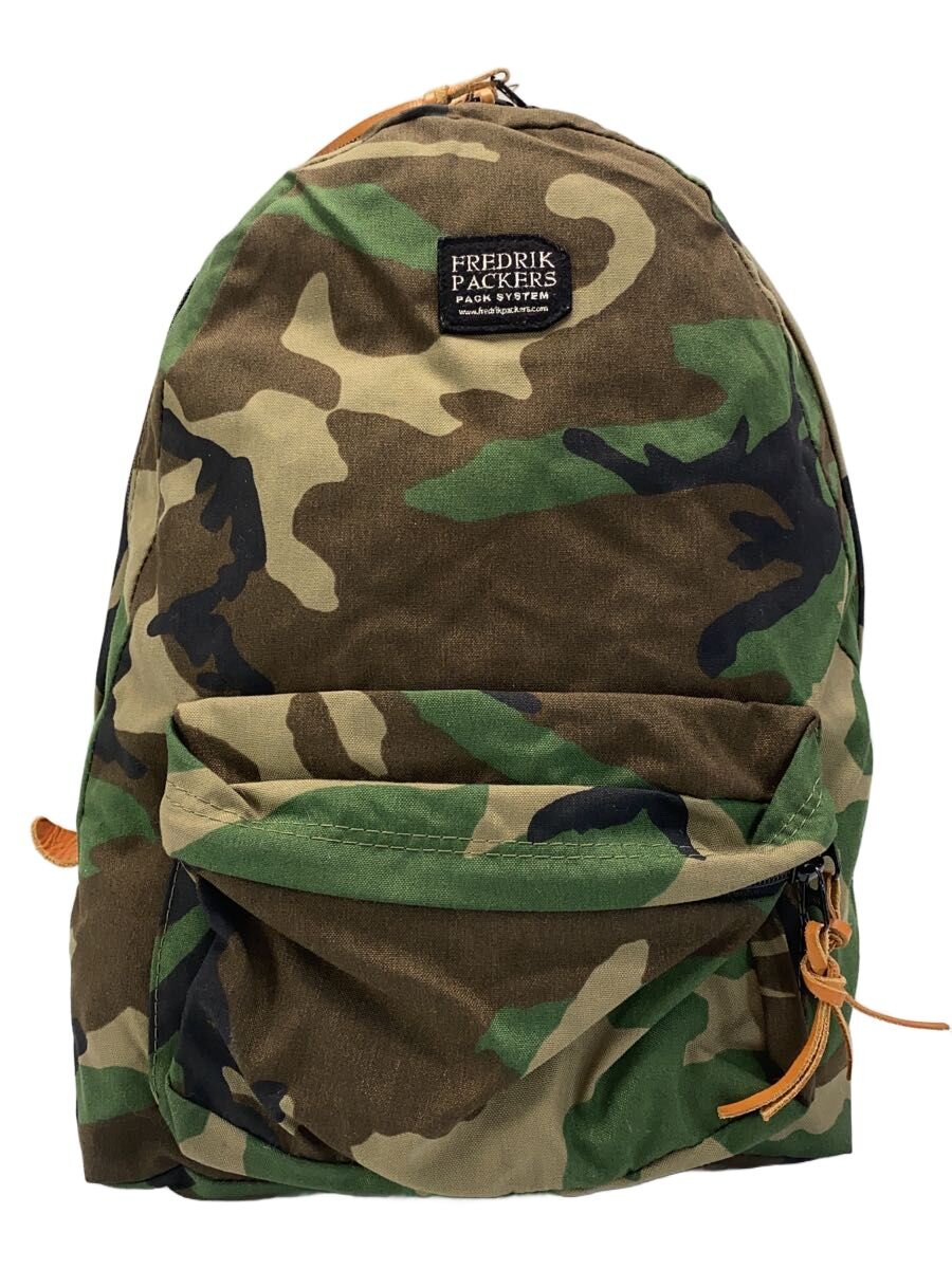 C, L, R, W - 【中古】FREDRIK PACKERS◆リュック/ナイロン/KHK/カモフラ【バッグ】