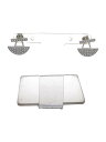 【中古】Swarovski◆ピアス/--/スワロフスキー/WHT/レディース【服飾雑貨他】