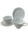 【中古】Noritake◆Fairytale Weddings/カップ&ソーサー/4点セット/カップ×2、ソーサー×2【キッチン用品】