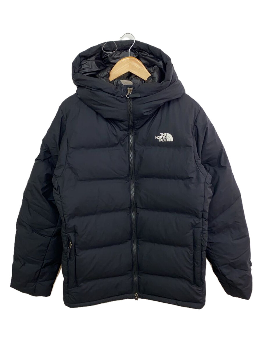 【中古】THE NORTH FACE◆BELAYER PARKA_ビレイヤーパーカ/M/ナイロン/BLK【メンズウェア】