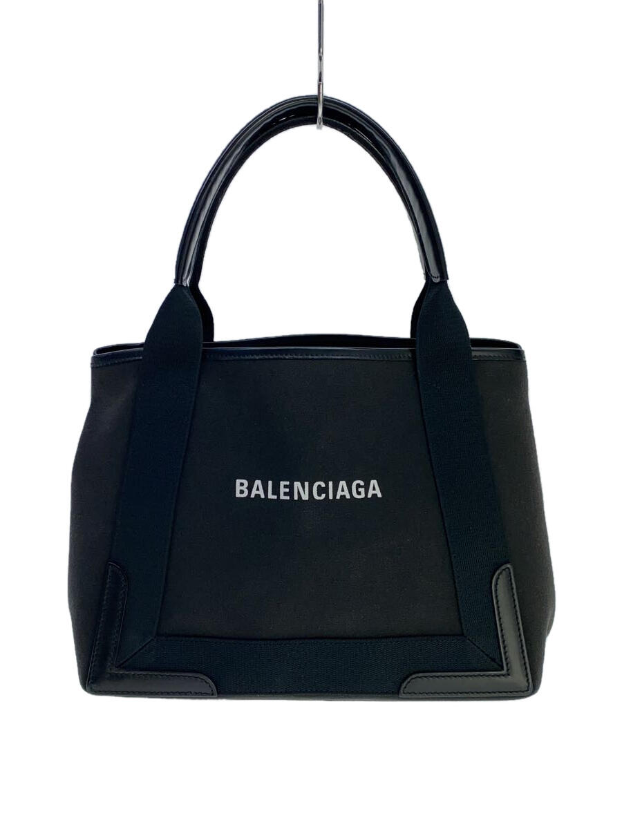 【中古】BALENCIAGA◆トートバッグ/キャンバス/BLK/339933・1000・S・002123【バッグ】