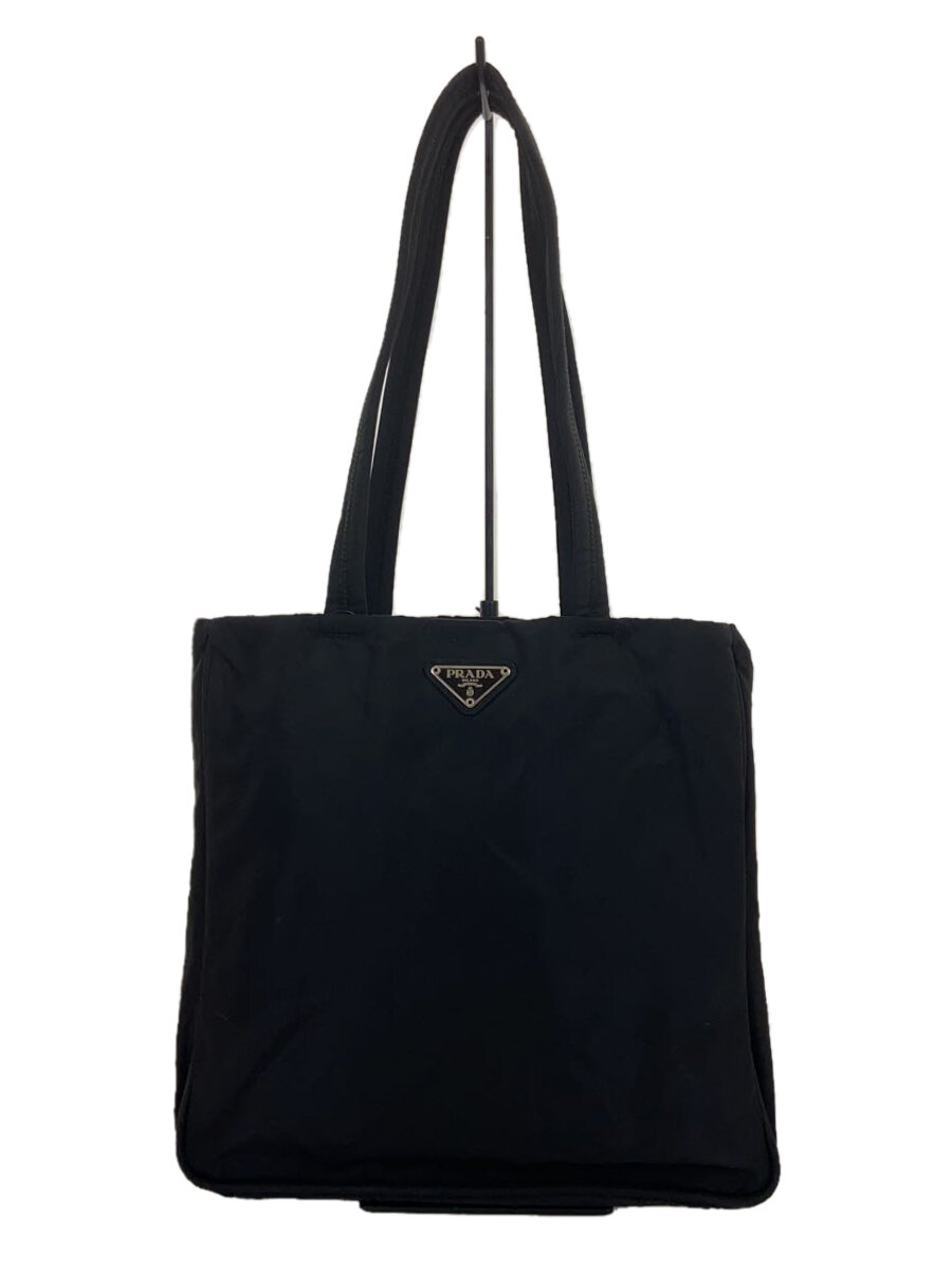 【中古】PRADA◆トートバッグ/ナイロン/BLK【バッグ】