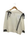 【中古】Yasutoshi Ezumi◆セーター(薄手)/S/コットン/WHT/無地/UNITED ARROWS別注/YESS17K09【レディースウェア】