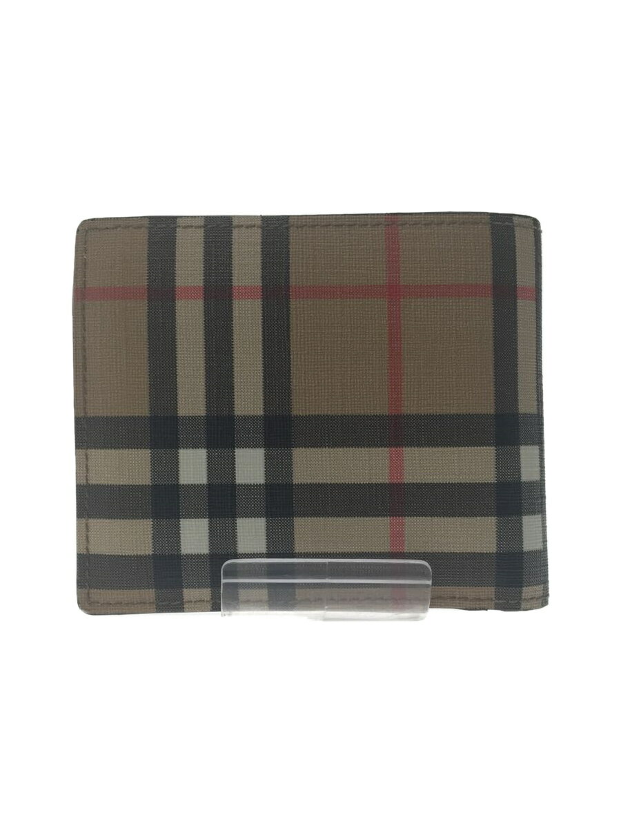 【中古】BURBERRY◆Vintage Check Bifold Wallet/2つ折り財布/--/BRW/チェック/メンズ【服飾雑貨他】