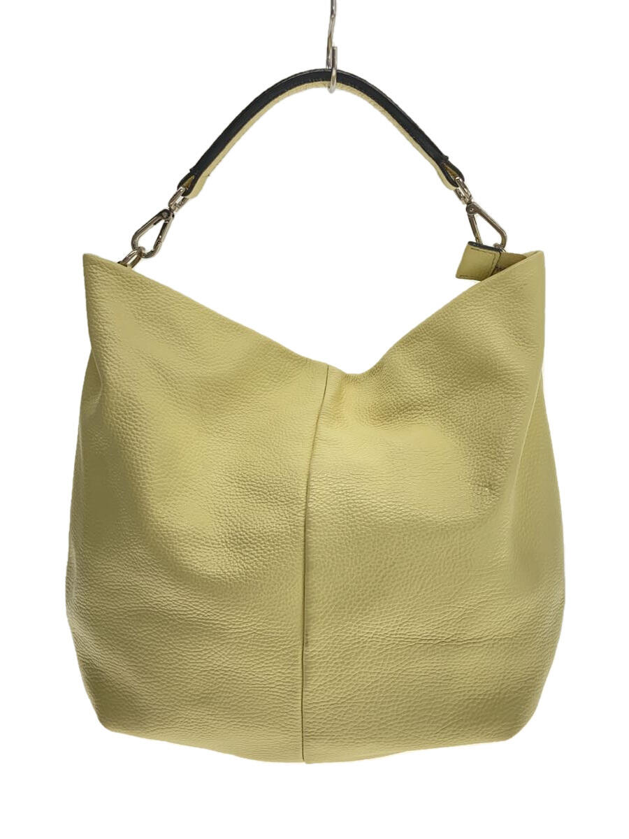 【中古】GIANNI CHIARINI◆ハンドバッグ/レザー/YLW【バッグ】