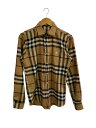 【中古】BURBERRY LONDON◆長袖シャツ/M/コットン/BRW/