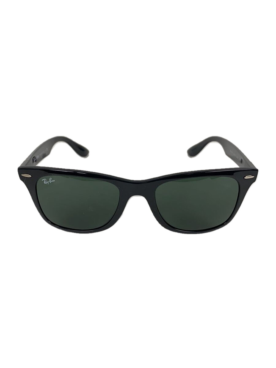【中古】Ray-Ban◆WAYFARER LITEFORCE/サングラス/ウェリントン/ブラック/グリーン/メンズ/RB4195【服飾雑貨他】