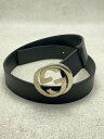 【中古】GUCCI◆ベルト/レザー/BLK/メンズ/114984 212956・85・84【服飾雑貨他】