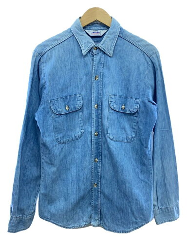 【中古】80s-90s/DAKOTA/シャンブレーシャツ/M/コットン/IDG【メンズウェア】 【中古】80s-90s/DAKOTA/シャンブレーシャツ/M/コットン/IDG【メンズウェア】