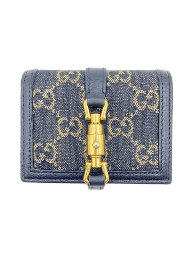 【中古】GUCCI◆2つ折り財布_ジャッキー1961_GGデニム/--/レディース【服飾雑貨他】 【中古】GUCCI◆2つ折り財布_ジャッキー1961_GGデニム/--/レディース【服飾雑貨他】