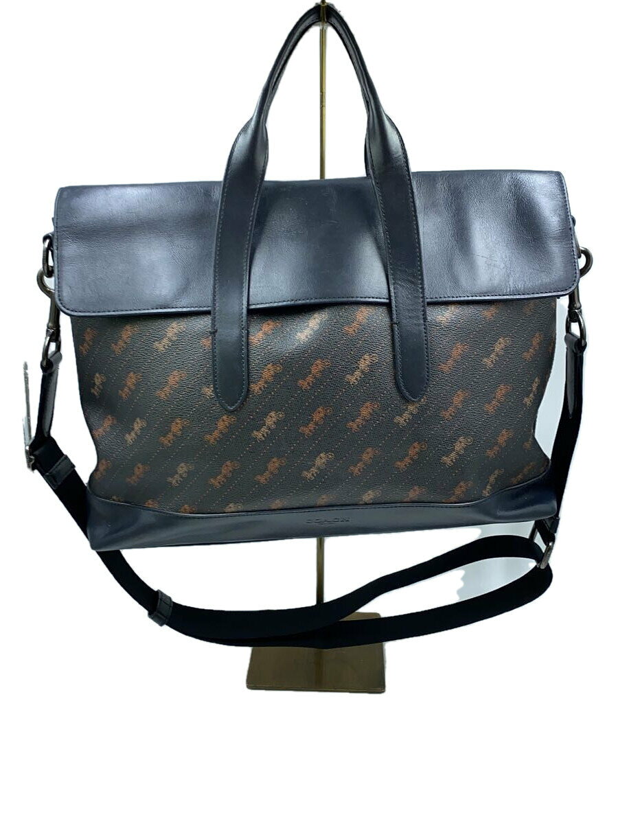 【中古】COACH◆トートバッグ/PVC/BLK/総柄/C5296//【バッグ】