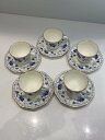 【中古】NARUMI◆カップ&ソーサー/5点セット/BLU【キッチン用品】