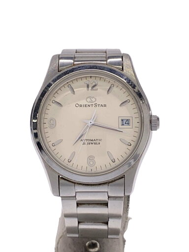 【中古】Orient Star◆クォーツ腕時計/アナログ/ステンレス/WHT/SLV/PF0L-Q0【服飾雑貨他】 【中古】Orient Star◆クォーツ腕時計/アナログ/ステンレス/WHT/SLV/PF0L-Q0【服飾雑貨他】