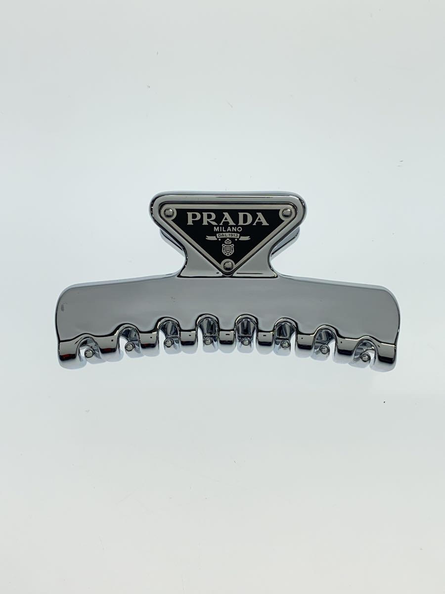 楽天2nd STREET 楽天市場店【中古】PRADA◆メタルヘアクリップ/アクセサリー/--/SLV/レディース/1IF103/ロゴプレート【服飾雑貨他】