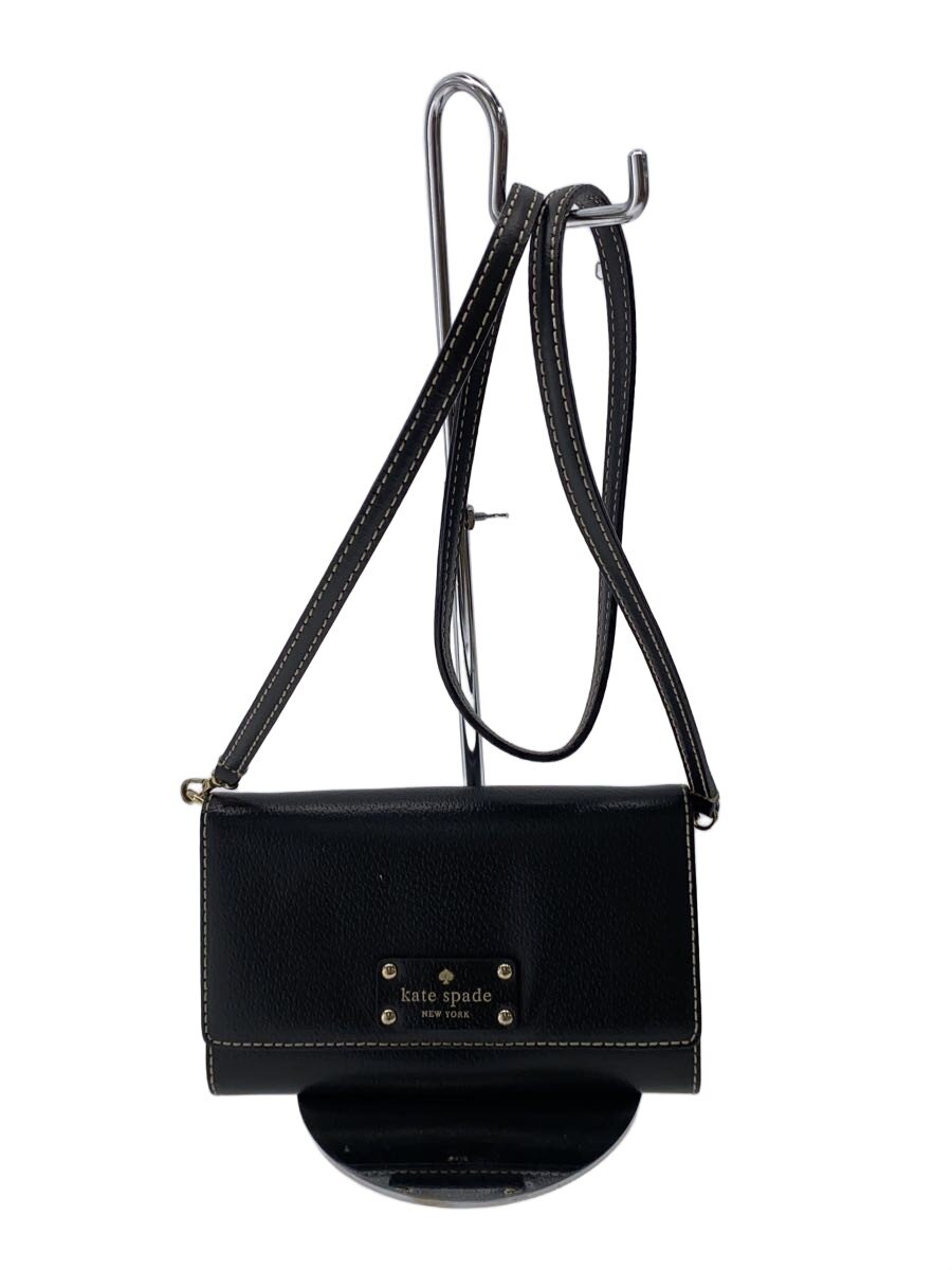 KATE SPADE - 【中古】kate spade new york◆ショルダーバッグ/レザー/BLK【バッグ】