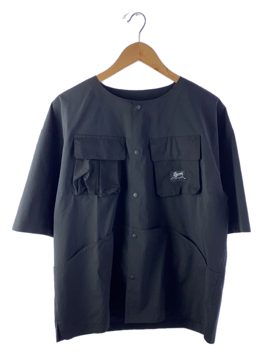 【中古】Danner◆半袖シャツ/L/ポリエステル/BLK/無地/422A1060200【メンズウェア】