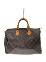 【中古】LOUIS VUITTON◆1)スピーディ30_モノグラム・キャンバス_BRW/PVC/ブラウン【バッグ】
