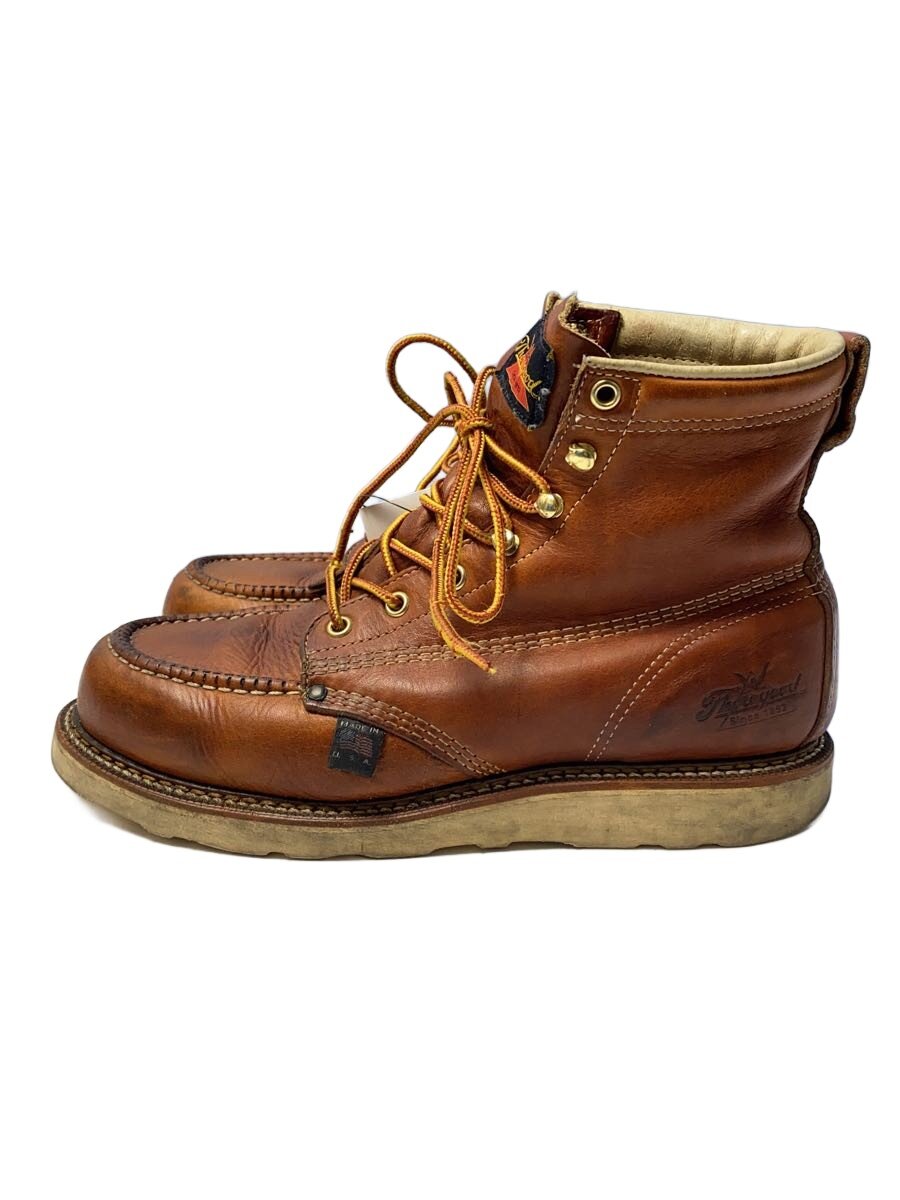 【中古】Thorogood◆レースアップブーツ/US8/BRW/レザー/814-4200【シューズ】