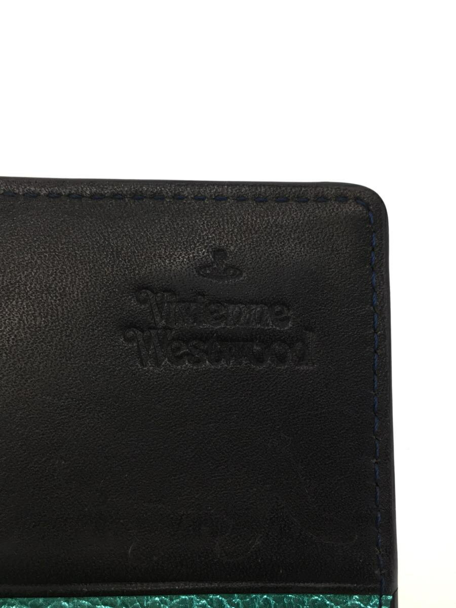 【中古】Vivienne Westwood◆SIVA/小銭入れ使用感有/シール跡有/長財布/PVC/BLK/総柄/レディース【服飾雑貨他】