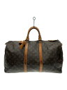 【中古】LOUIS VUITTON◆キーポル45_モノグラム・キャンバス_BRW/PVC/BRW【バッグ】
