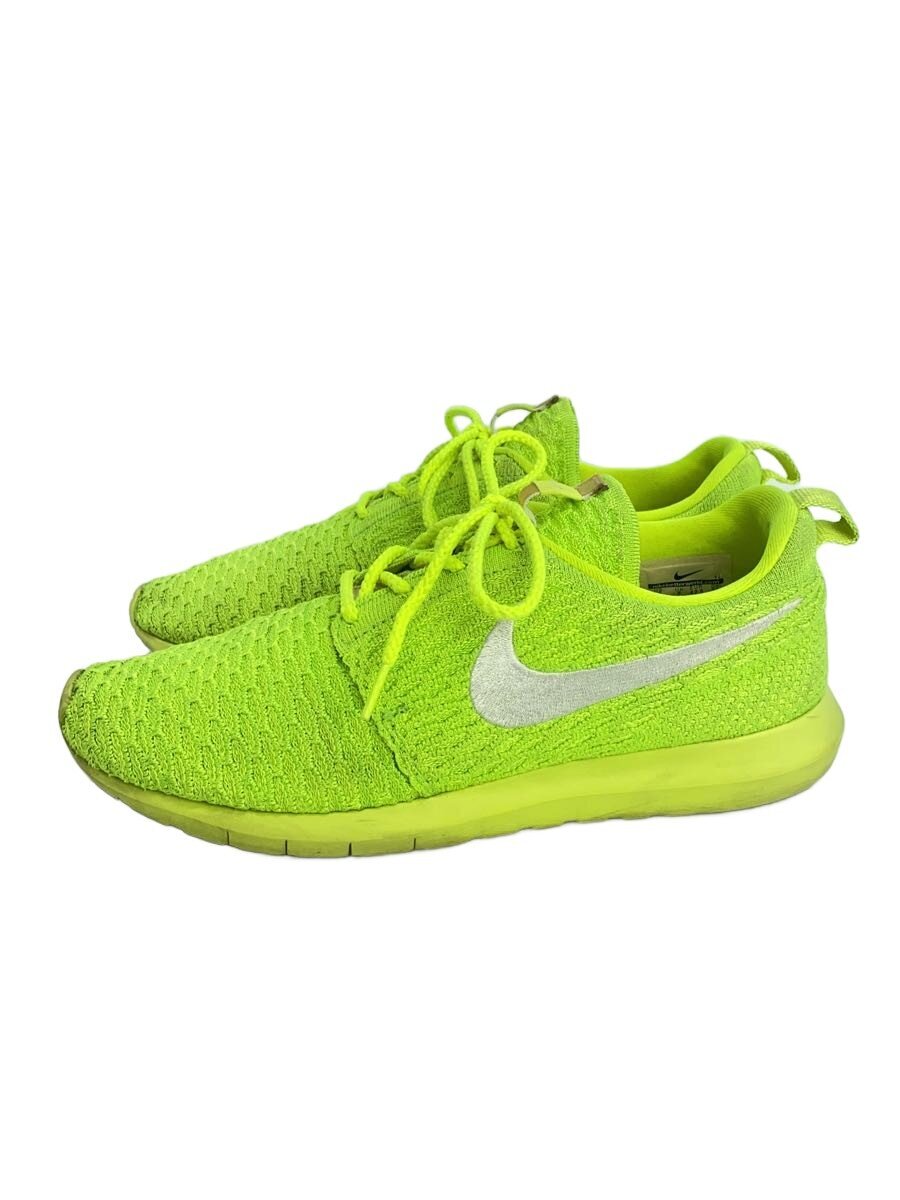 NIKE◆ROSHE NM FLYKNIT/ローシナチュラルモーションフライニット/イエロー/677243-701/27cm/YL
