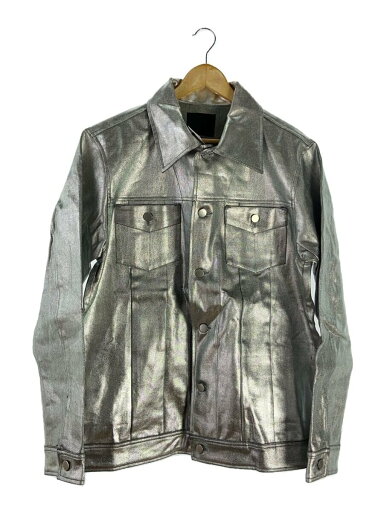 【中古】WEYEP◆SILVER COATING WIDE DENIM JACKET/FREE/--/SLV/W-10-08//【メンズウェア】 【中古】WEYEP◆SILVER COATING WIDE DENIM JACKET/FREE/--/SLV/W-10-08//【メンズウェア】