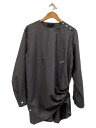 【中古】OMAR AFRIDI◆25SS/Cinched Shirt/トップス/46/ウール/GRY//【メンズウェア】