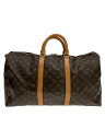 【中古】LOUIS VUITTON◆キーポル50_モノグラム・キャンバス_BRW/PVC/BRW【バッグ】