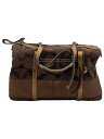 【中古】COACH◆ミニボストンバッグ/キャンバス/BRW/総柄/11102【バッグ】