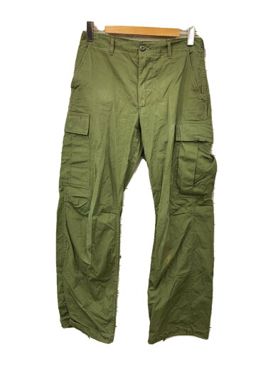 【中古】US.ARMY◆60s/ジャングルファティーグパンツ/カーゴパンツ/S/コットン/カーキ/69年/リップストップ【メンズウェア】 【中古】US.ARMY◆60s/ジャングルファティーグパンツ/カーゴパンツ/S/コットン/カーキ/69年/リップストップ【メンズウェア】