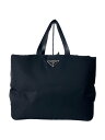 【中古】PRADA◆トートバッグ/ショルダーバック7/2way/ナイロン/BLK【バッグ】