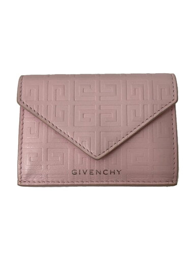 【中古】GIVENCHY◆3つ折り財布/レザー/PNK/総柄/レディース【服飾雑貨他】 【中古】GIVENCHY◆3つ折り財布/レザー/PNK/総柄/レディース【服飾雑貨他】