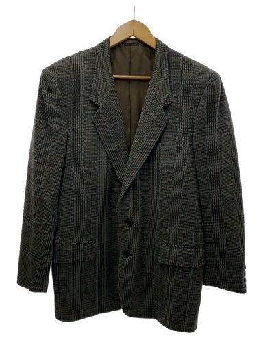 【中古】Christian Dior MONSIEUR◆ジャケット/L/ウール/BRW/チェック/DS-1306【メンズウェア】 【中古】Christian Dior MONSIEUR◆ジャケット/L/ウール/BRW/チェック/DS-1306【メンズウェア】