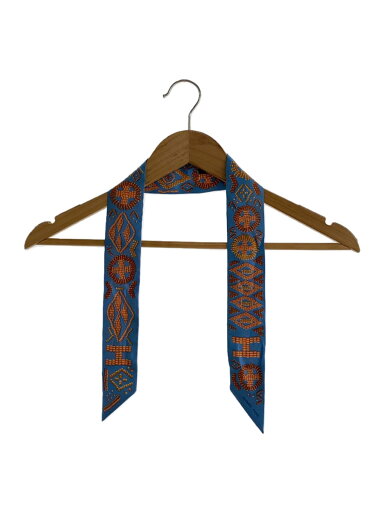 【中古】HERMES◆ツイリー/KELLY EN PERLES/ケリーアンペルル/スカーフ/シルク/BLU/総柄/レディース//【服飾雑貨他】 【中古】HERMES◆ツイリー/KELLY EN PERLES/ケリーアンペルル/スカーフ/シルク/BLU/総柄/レディース//【服飾雑貨他】