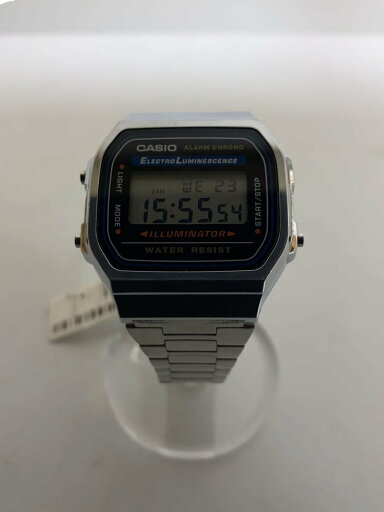 【中古】CASIO◆クォーツ腕時計/デジタル/ステンレス/BLK/SLV/A168【服飾雑貨他】 【中古】CASIO◆クォーツ腕時計/デジタル/ステンレス/BLK/SLV/A168【服飾雑貨他】