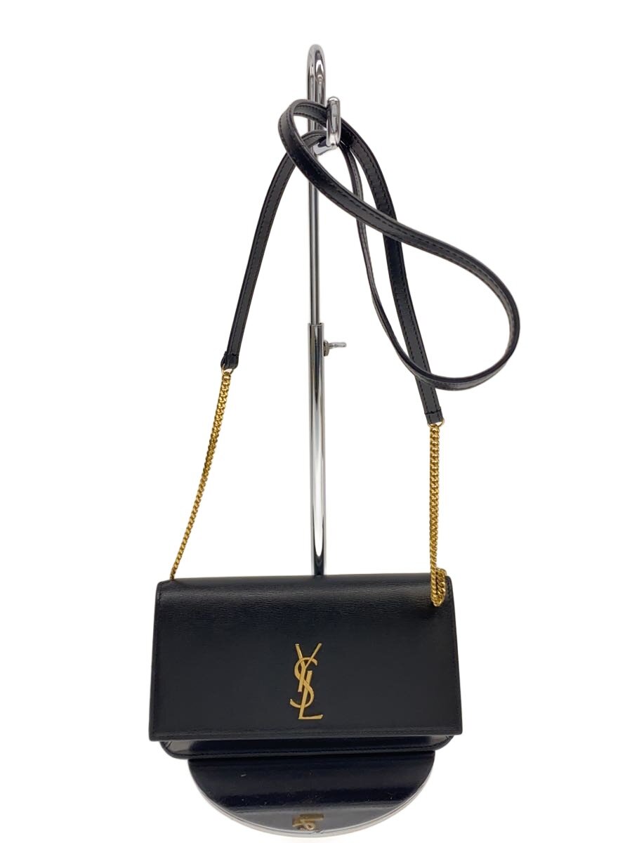 Yves Saint Laurent - 【中古】YVES SAINT LAURENT◆ショルダーバッグ/--/BLK/無地/635095【バッグ】