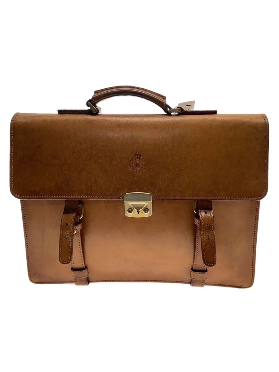 Attache Case - 【中古】FIVE WOODS◆ブリーフケース/レザー/CML/無地//【バッグ】