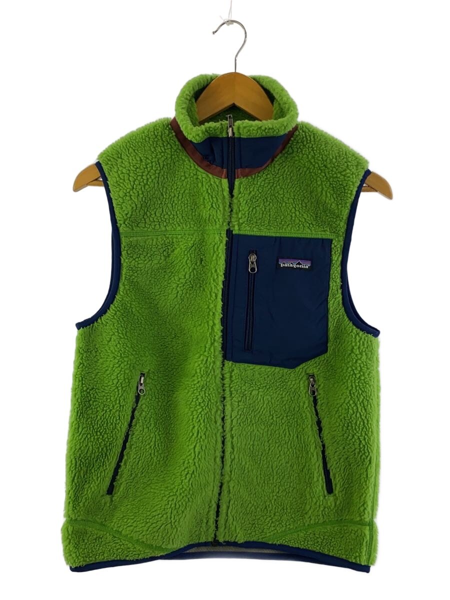【中古】patagonia◆フリースベスト/XS/ポリエステル/GRN/23047FA11【メンズウェア】