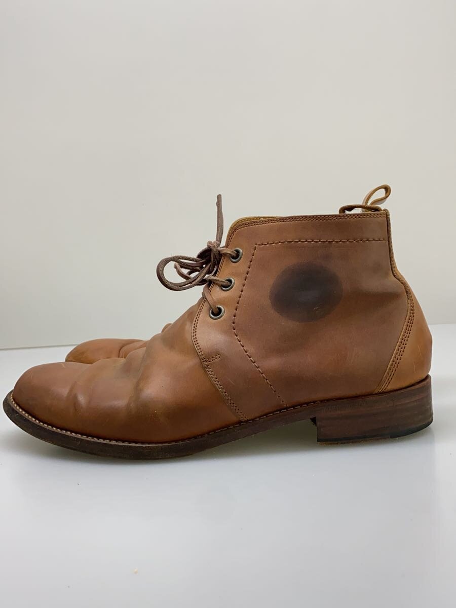 【中古】chausser◆チャッカブーツ/27cm/BRW/牛革/C-712/シミ、履きジワ有【シューズ】