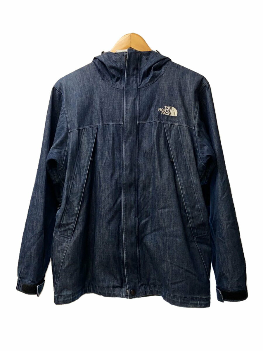 【中古】THE NORTH FACE◆DENIM SCOOP JACKET_デニムスクープジャケット/S/コットン/IDG【メンズウェア】