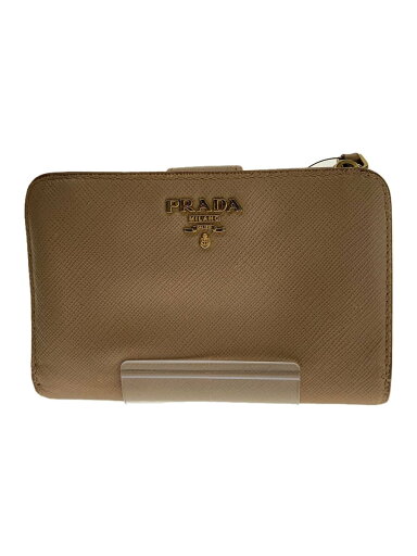 【中古】PRADA◆2つ折り財布/--/BEG/レディース【服飾雑貨他】 【中古】PRADA◆2つ折り財布/--/BEG/レディース【服飾雑貨他】