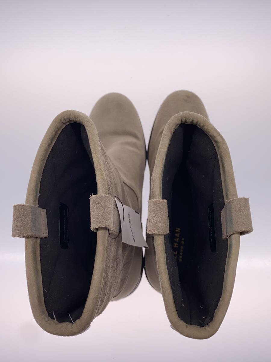 【中古】COLE HAAN◆ペコスブーツ/US8/GRY/キルティング/w047572【シューズ】