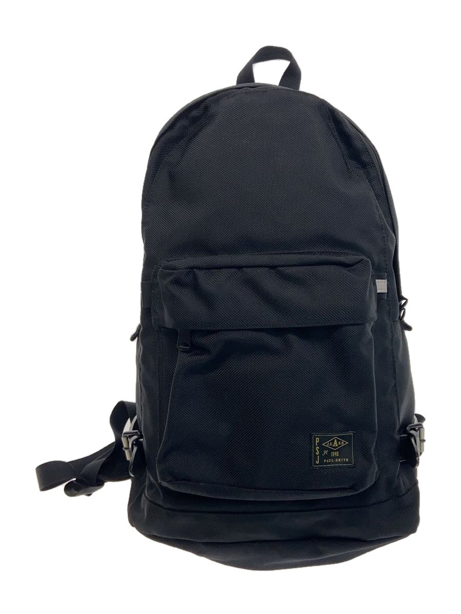 Paul Smith◆CORDURA NYLON DAYPAC/リュック/ナイロン/BLK/内側汚れ