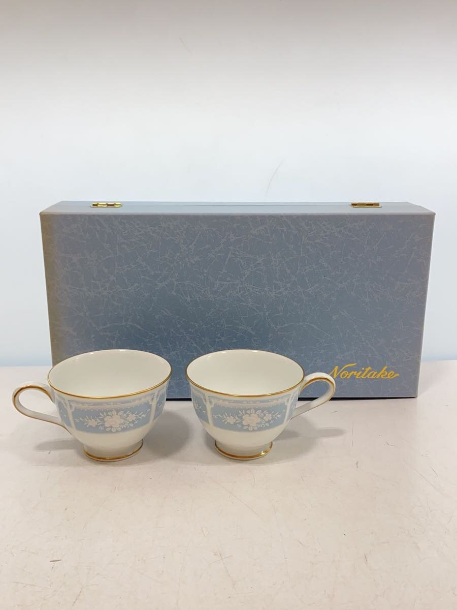 【中古】Noritake◆カップ&ソーサー/2点セット/BLU/レースウッドゴールド【キッチン用品】