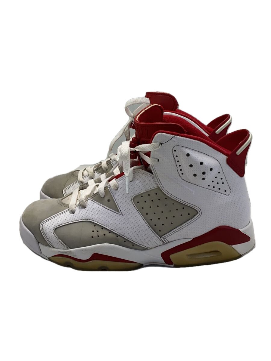 NIKE◆AIR JORDAN 6 RETRO/エアジョーダンレトロ/ホワイト/384664-113/28cm/WHT