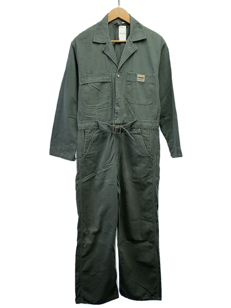 【中古】HERCULES◆オールインワン/38/コットン/KHK/※汚れ有【メンズウェア】