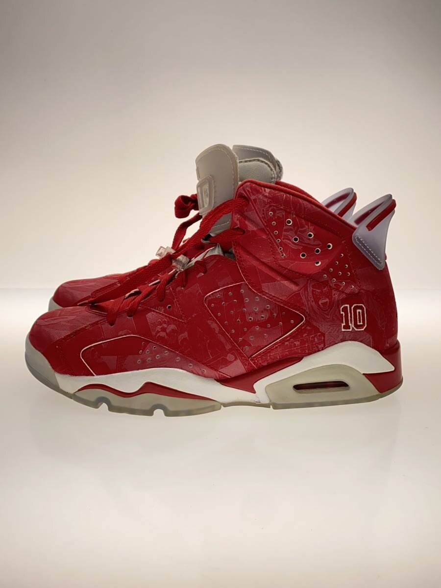 NIKE◆AIR JORDAN 6 RETRO X SLAM DUNK/エアジョーダンレトロ/レッド/717302-600///