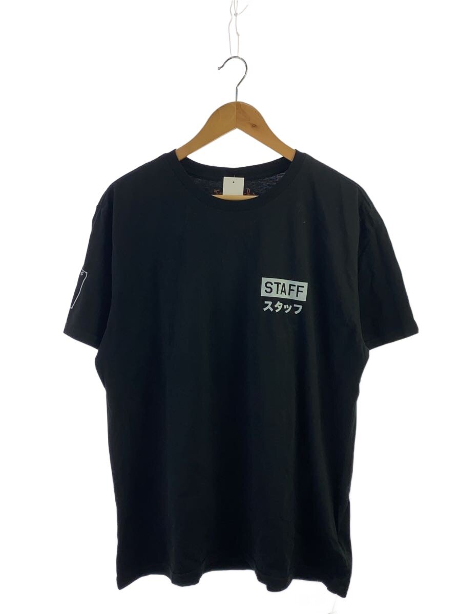 【中古】Tom Sachs◆伊勢丹90周年 スタッフTシャツ/XL/コットン/BLK【メンズウェア】
