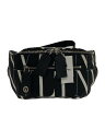 【中古】VALENTINO GARAVANI◆ウエストバッグ/ナイロン/BLK/総柄【バッグ】